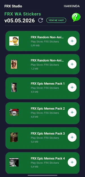 FRX WA Stickers - Reklamsız! Screenshot 1