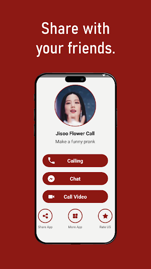 Jisoo Flower fake video call Screenshot 3