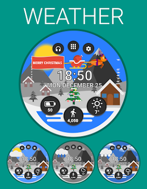 Christmas Watch Face Reborn (by HuskyDev) Screenshot 0