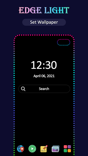 Edge Lighting - LED Borderlight Notification Screenshot 1