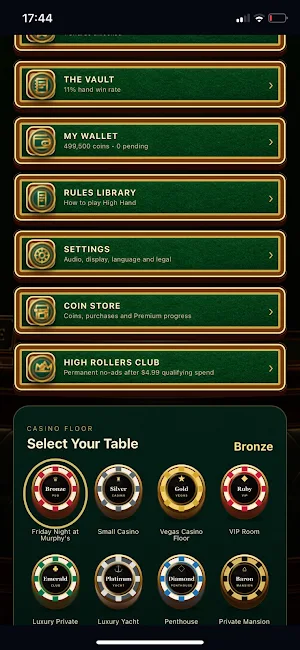 High Hand Poker Screenshot 2