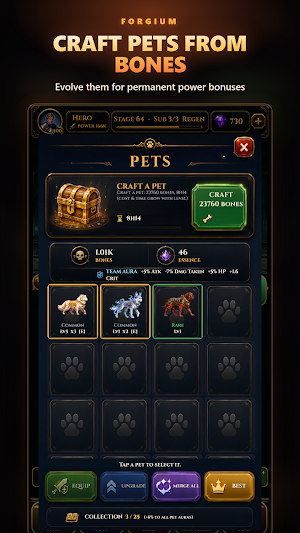 FORGIUM: Idle Blacksmith RPG Screenshot 1
