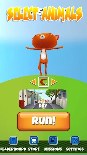Animals Runner - Trash Cat Screenshot 1