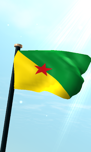 French Guiana Flag 3D Free Screenshot 0