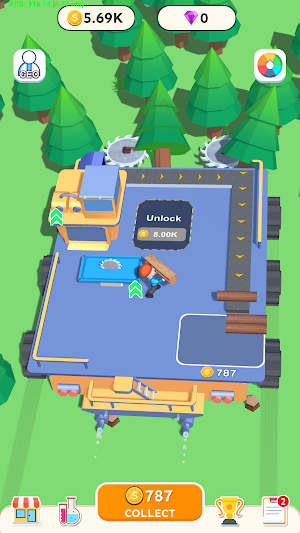 Rolling Woodcutter Screenshot 0