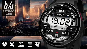 MD244 LCD: Digital watch face Screenshot 0