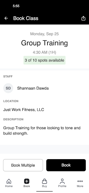 Just Work Fitness Screenshot 2