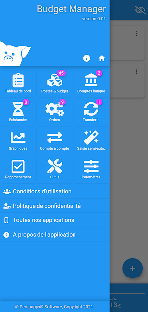 Budget familial & Comptes banques Screenshot 1
