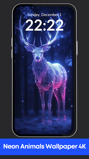 Neon Animals Wallpaper 4K Screenshot 0