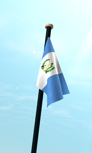 Guatemala Flag 3D Wallpaper Screenshot 2