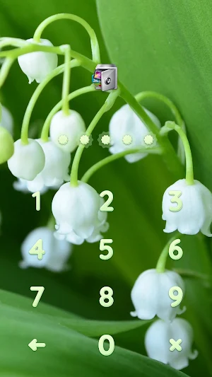 AppLock Theme Lily of the Valley Screenshot 1