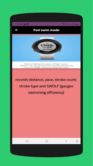 Garmin Swim 2 guide Screenshot 2