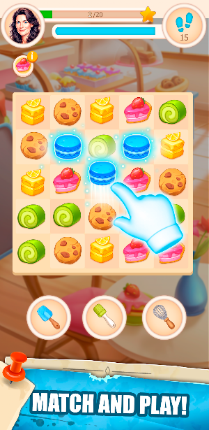 Sweet Bakery: Match 3 Puzzle Screenshot 0