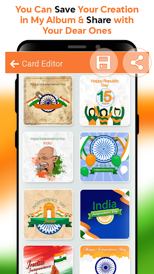 India Independence Day Card Maker & Photo Frames Screenshot 3