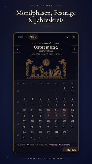 Artala: Germanic Moon Calendar Screenshot 1