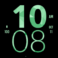 Green Mint Large Watch Face