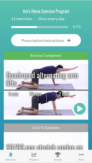 Team Rehab Home Exercise Screenshot 0