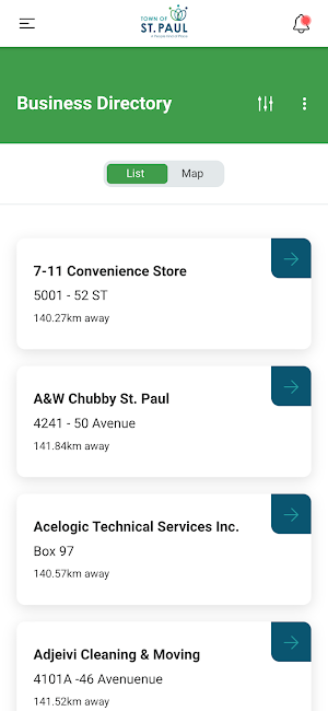 Town of St. Paul App Screenshot 2