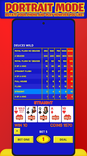 Video Poker Play Offline Screenshot 0
