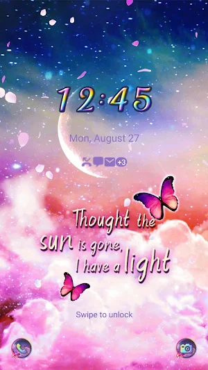 Dawnt Moon Sky - Wallpaper Screenshot 1