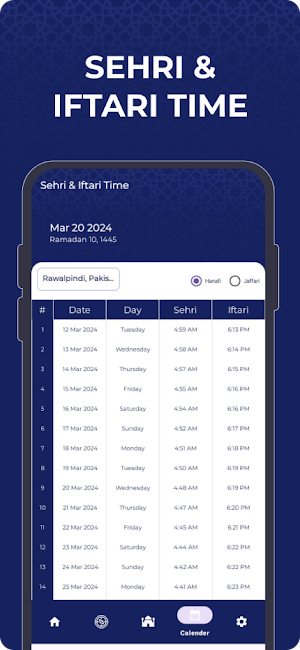 Ramadan: Qibla Prayer & Times Screenshot 0