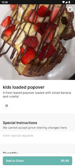 Pop Over Eatery Screenshot 3