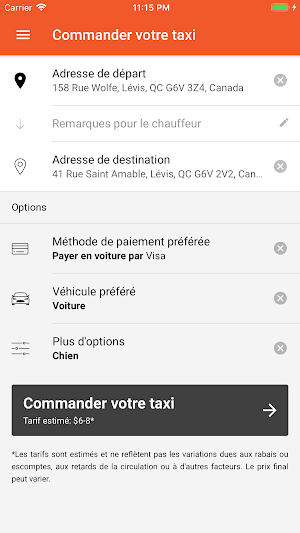 Taxi Lévis 4000 Screenshot 1