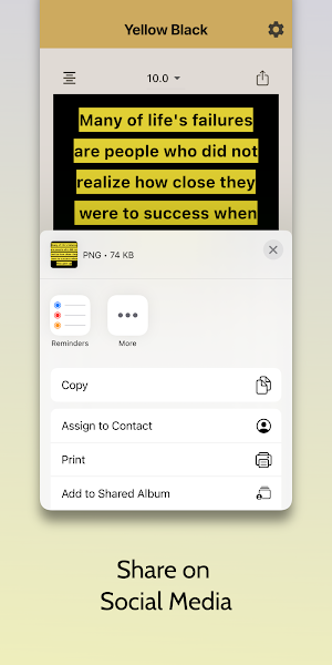 Yellow Black Screenshot 1