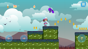 Adventure White Ninja Girl Screenshot 2