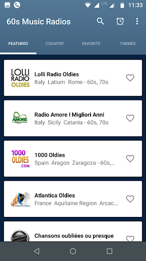 60s Radio: 60s Music Free Radios Online Screenshot 1