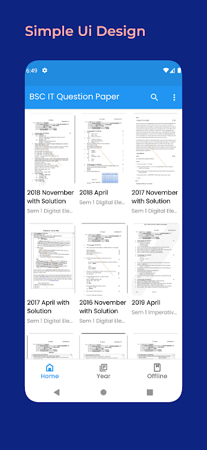 BSC IT Solved Question Papers Screenshot 0