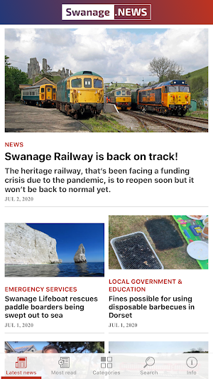 Swanage News Screenshot 1