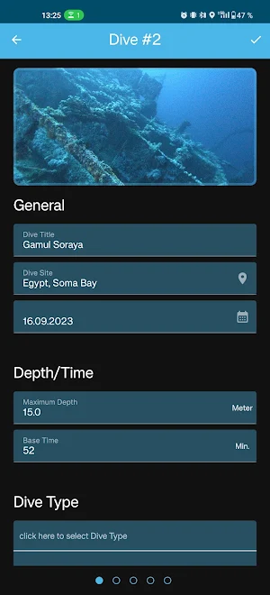 Dive LogBook Screenshot 1