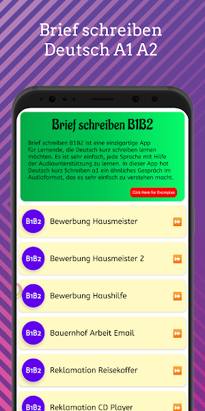 Brief schreiben Deutsch A1 A2 Screenshot 0