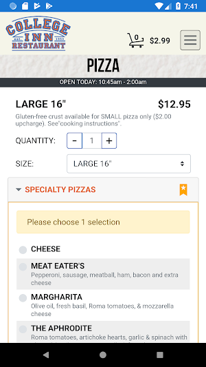 College Inn Restaurant Screenshot 2