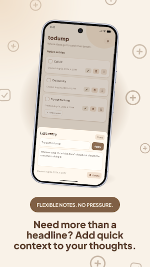todump: Brain Dump & Reminders Screenshot 3