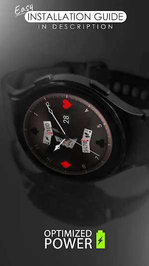 Poker analog watch face Screenshot 1