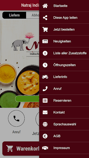 Natraj Indisches Restaurant Screenshot 2