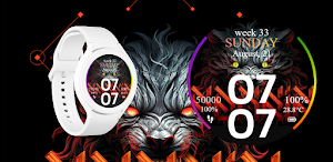 Animated Wolf Eye Watch Face Screenshot 0