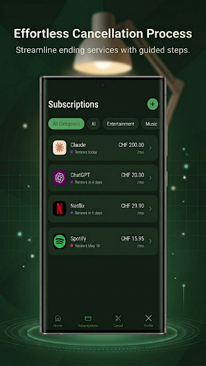SubSnip: Track Subscriptions Screenshot 2