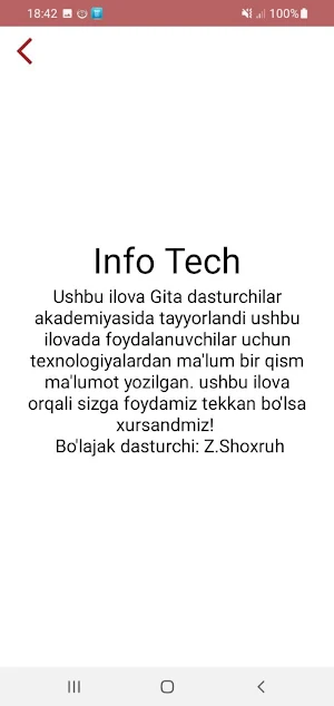 Info App Screenshot 0