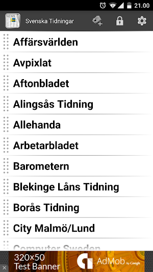 Svenska Tidningar Screenshot 0
