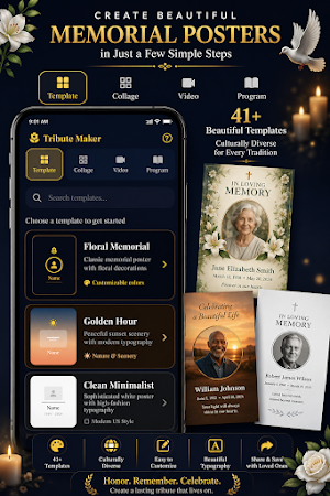 Funeral Poster: Tribute Maker Screenshot 2