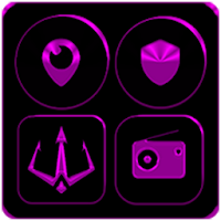 Black and Purple Icon Pack Free
