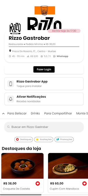 Clube Food Screenshot 1