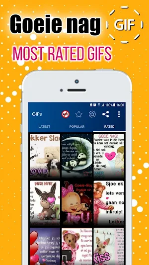 Afrikaans Good Night & Sweet Dreams Gif Images Screenshot 2