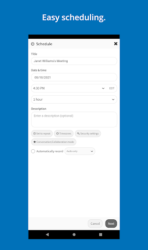 ESI Enterprise Meetings Screenshot 1