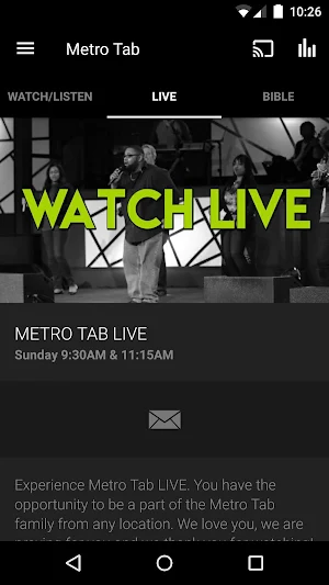 Metro Tab Church Screenshot 2