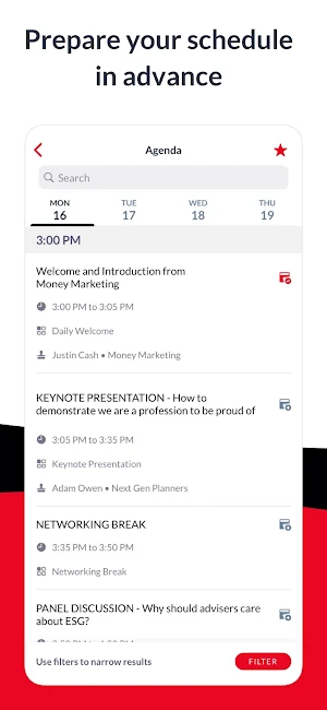 Money Marketing Events Screenshot 2