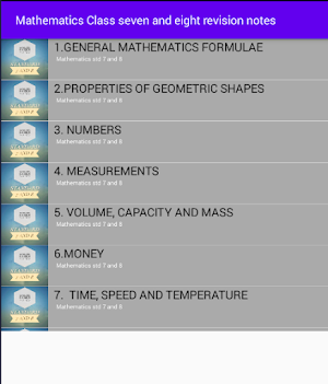 Mathematics: class seven Screenshot 0